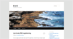 Desktop Screenshot of euc.dk