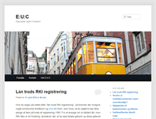 Tablet Screenshot of euc.dk